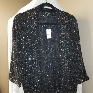 Express women's sequin sweater